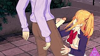 oshi no ko hoshino ruby hentai sex blowjob handjob cumshot uncensored gameplay