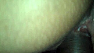 18-year-old brunette sits on boyfriend's cock, brazilian pussy grinding