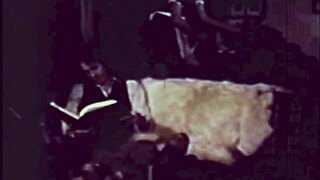 Vintage interracial scene with black pussy and white cock 😈🔥