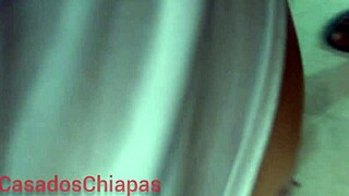 Wow, beautiful Latina wife bends over in the kitchen during quarantine!