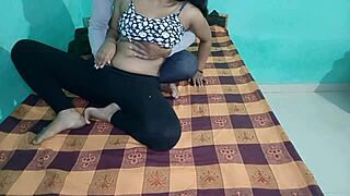 hot stepsister with big tits sucking and giving handjob