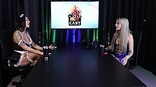 kyra's first anal with dwarf actor in sheer red lingerie 😏