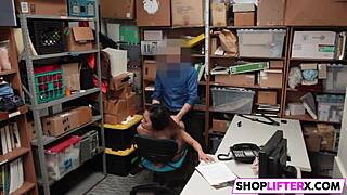 Cute gal jacker punished with hard cock