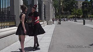 Hey, saw this Spanish slave with her mistress out in public