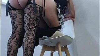 the maid messed up so bad i punished her with my strap-on.