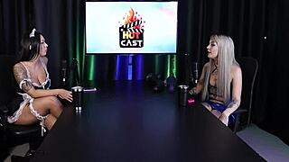 kyra's first anal with dwarf actor in sheer red lingerie 😏