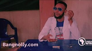 African nurse proceeds to have sex with overly amorous male patient in a hospital