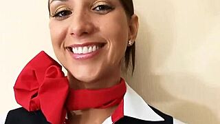 Hey, can this stewardess in pantyhose handle more than just flights?
