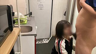 Cohabiting couple enjoys a long night together