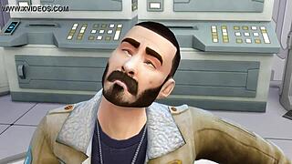 Adult Sim Sex Game: Hot alien, Titless in space, Sci-fucking parody of Sims 4 with English Subtitles