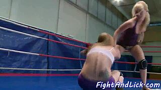 wanna see these wrestling babes lick and finger each other?