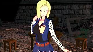 android 18 sucks and gets pounded in wild pov dragon ball z