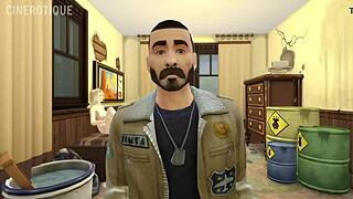 Adult Sim Sex Game: Hot alien, Titless in space, Sci-fucking parody of Sims 4 with English Subtitles