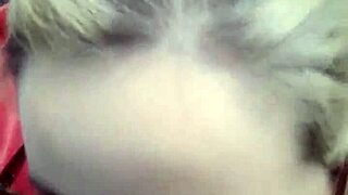 Blonde wife cheats outdoors with stranger