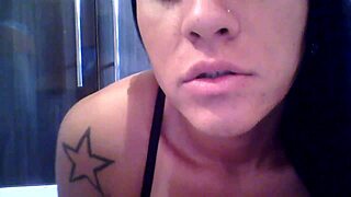 aline tavares shows off her crossdressing in amateur scene