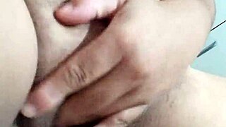 Lust and arousal resulted in fast orgasm in solo masturbation clip