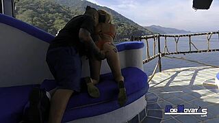 Mexican Mommy Blows And Handjobs Outdoors, Homemade With Husband Watching