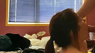 Does BBW wife orgasm from big cock bent over POV?