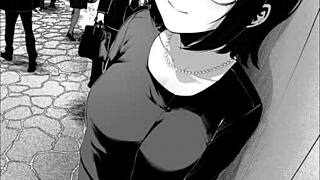 Milf in anime hentai riding cowgirl in public fantasy