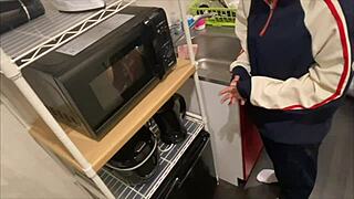 Cohabiting couple enjoys a long night together