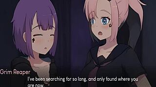 vels gets her pussy fucked and filled with cum in anime fantasy gameplay
