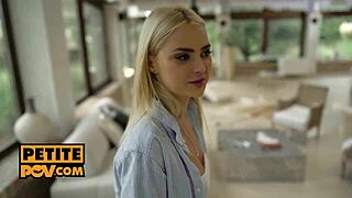 Petite escort meets first client