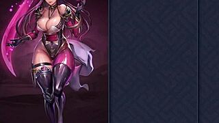 In episode 3, the teasing maid has her pussy dripping from a cucumber.