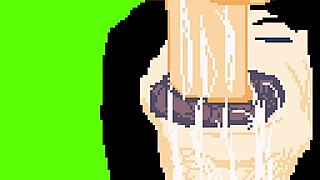 Hentai Blowjob on Big Dick in Pixel Art?