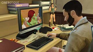 Adult Sim Sex Game: Hot alien, Titless in space, Sci-fucking parody of Sims 4 with English Subtitles