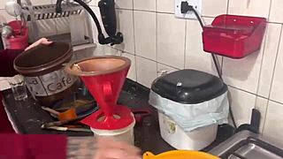 Preparing the right cup of coffee for a Brazilian blonde
