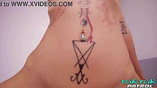 hey, watch this skinny tattooed asian slut ride huge cock