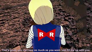 android 18 sucks and gets pounded in wild pov dragon ball z