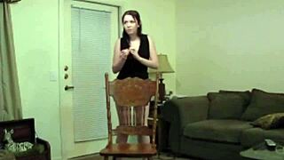 Watch this tiny red slut teasing with her sexy ass and tits! So dirty and hot!