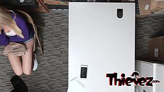 Can This Blonde Babe Handle Riding a Monster Cock Bent Over?