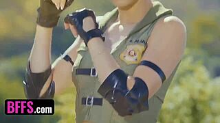 Who wins in this Mortal Kombat parody banging? Kylie Rocket, Lulu Chu, and Luna Legend in cosplay orgy