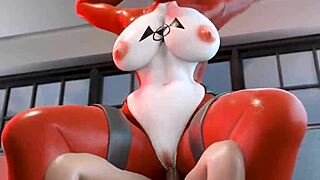 Big boobed and fat assed MILF has sex with your large erection in this hot furry XXX movie
