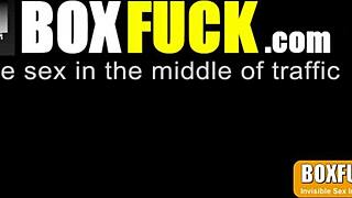 Oiled massage milf leads to public fuck in busy road