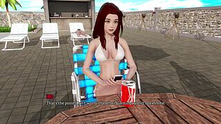 Anime hentai with monster cock in redhead pussy.