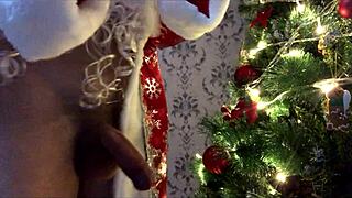 Bad Santa Claus Wishes Merry Christmas