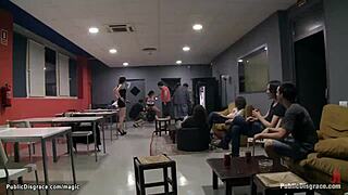 spanish babe bound, public pounded 😈🔥