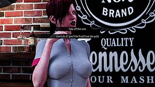 Fashion Business 19 - Explicit Ass Display in Bar Scene