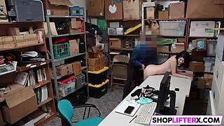 I got caught shoplifting and punished with a monster cock drilling at work