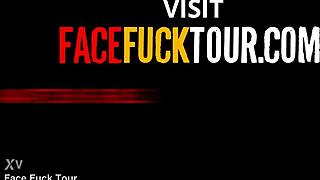 rough throat fucking this latina slut's face made for me to fuck