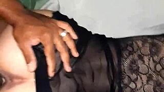 Did the married nymph take that big dick?