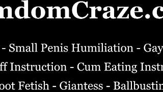 You Will Be A Perfect Slave After Femdom Domination, Ball Kicking, And Cum Instruction!