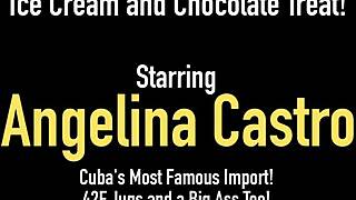 Angelina Castro and Virgo Peridot milking a massive black cock