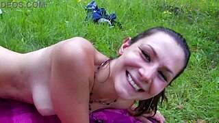 i'm pounding hard in the woods, so damn wet