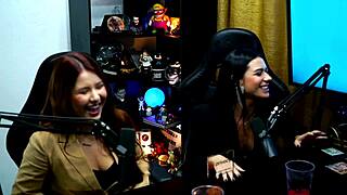 Clara Dalcol, Pocahontas, and Isa Albuquerque Suck Tits on Podcast