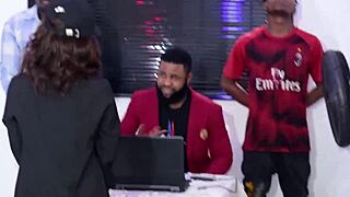 I’m so nervous, did live sex at Nigerian audition with Krissyjoh at Queen Anita Empire1, wow!