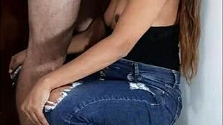 Amateur Teen 18+ Prostitute Gives Deepthroat Blowjob And Creampie For Big Cock